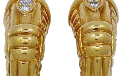 Van Cleef & Arpels Hoop Clip-on Earrings Diamond 18k Gold