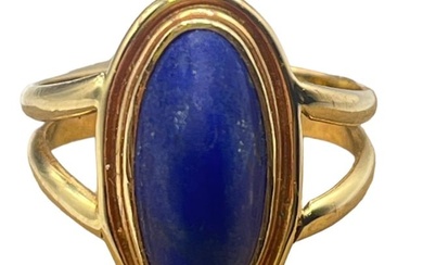 Vintage 14k Gold, Lapis Ladies Ring
