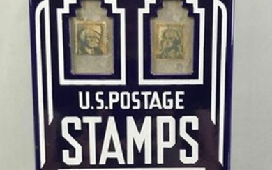 Vintage (1950s) US Postage Stamp Vending Machine w/ Key