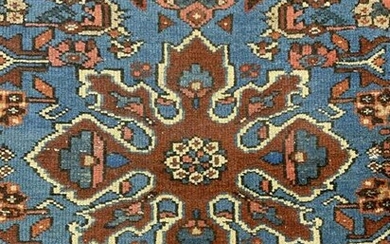 Vintage Wool Fringed Area Carpet