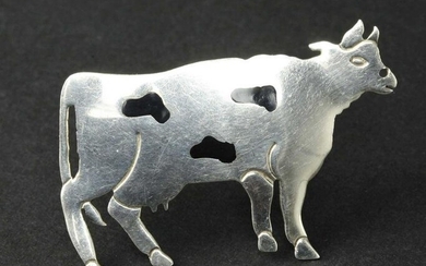 Vintage sterling silver brooch, marked "Mexico"