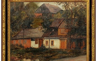 Walter Farndon Original Oil Painting On Board Signed Rural Landscape Framed Art