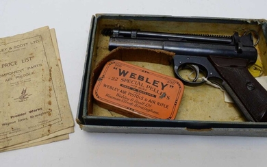 Webley Senior air pistol in original box