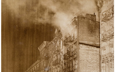 Weegee (1899-1968), New York Tenement Fire (Circa 1937)
