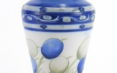William Moorcroft pottery vase hand painted in the