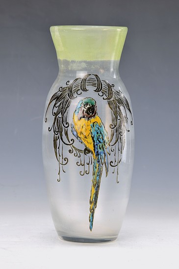 vase, France, Legras, around 1900, colorless glass...