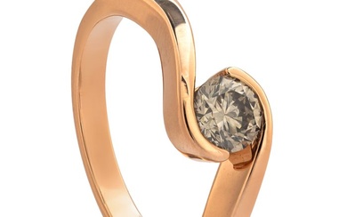 0.53 tcw VVS2 Diamond Ring - 14 kt. Pink gold - Ring - 0.53 ct Diamond - No Reserve Price