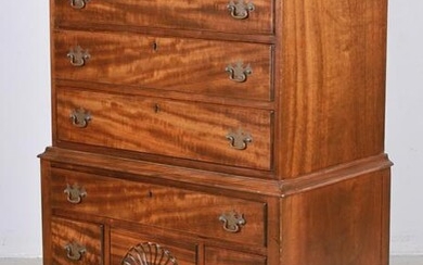 1-pc Mahogany Chippendale style highboy