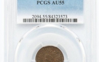 1869 Indian Head Cent, PCGS AU55.
