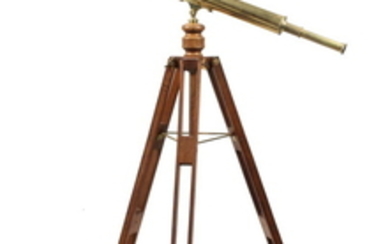 19TH C. FLOOR MODEL FRENCH MADE TELESCOPE