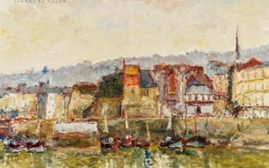 Arthur Fillon (French, 1900-1974) Honfleur, le Port