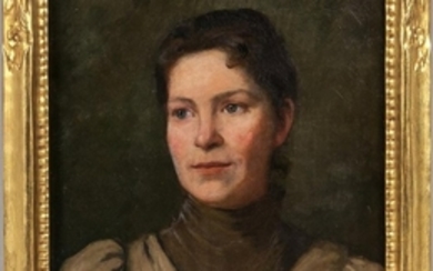 Boston School, 19th/20th Century Portrait of Dora Dall Breding