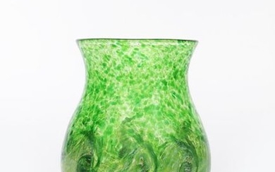 A Moncrieff's Monart Ware glass vase, shape VI, wa…