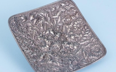 Wood and Hughes Repousse Sterling Silver Tray
