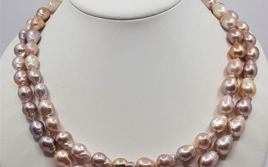 10x12mm Multi Edison Pearls - Long Necklace 105cm
