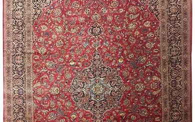11 x 18 Fine Quality Persian Kashan Semi Antique Rug