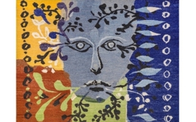 JOHN PIPER, C.H. (1903-1992) Blue faced man with...