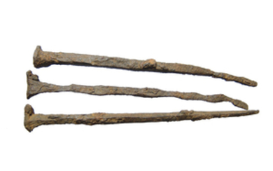 A trio of Roman iron ‘crucifixion type’ nails