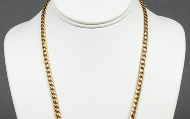 14K & 18K White & Yellow Gold Aquamarine Necklace