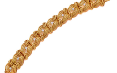 An 18k gold and diamond bracelet,, Van Cleef & Arpels