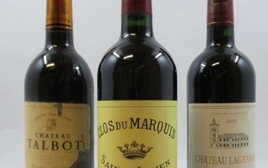 5 bouteilles 2 bts : CLOS DU MARQUIS 2006 Saint Julien
