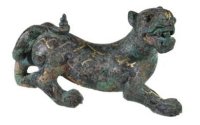 A Chinese archaistic model of a mythical tiger