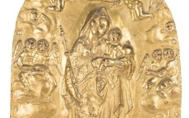Coronation of the Virgin Gilded, chased and emboss…