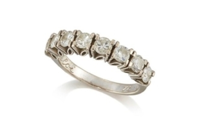 A diamond half eternity ring, composed of...