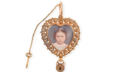 AN EARLY 19TH CENTURY MOURNING PENDANT, CIRCA 1830…