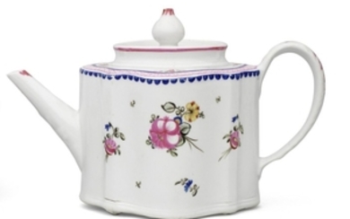 An early New Hall teapot and cover
