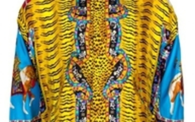 A Gianni Versace Silk Atelier Print Shirt