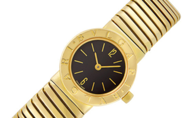 Gold 'Tubogas' Bracelet-Watch, Bulgari