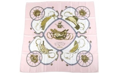 Hermes 'Springs' Silk Scarf, designed by Philippe Ledoux...