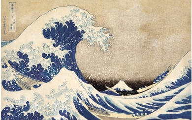 KATSUSHIKA HOKUSAI (1760–1849), EDO PERIOD, 19TH CENTURY | UNDER THE WAVE OFF KANAGAWA (KANAGAWA-OKI NAMI-URA), ALSO KNOWN AS THE GREAT WAVE