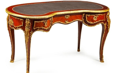 A Louis XV Style Gilt-Bronze-Mounted Kingwood and