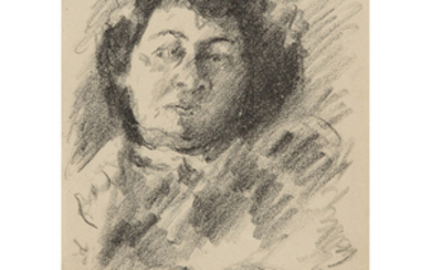 LOVIS CORINTH (1858-1925) Etude pour portrait de femme III, 1919...