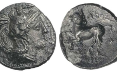 Northern Apulia, Arpi, c. 325-275 BC. AR Diobol (11mm, 0.92g,...