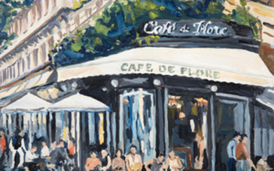 Pascal BRACHET (né en 1958) Café de Flore...