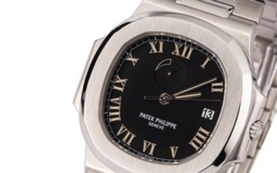 PATEK PHILIPPE | Nautilus, Ref. 3710/1A, A Stainless Steel Wristwatch with Integrated Bracelet and Power Reserve Indicator, Circa early 2000s