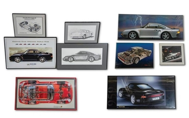 Porsche 959 Framed Posters, Print, and Drawing