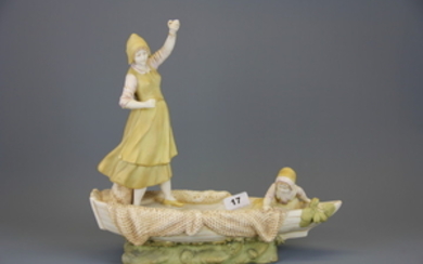 A Royal Vienna porcelain figure, H. 34cm (with repair).
