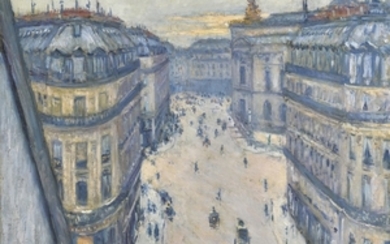 LA RUE HALÉVY, VUE DU SIXIÈME ÉTAGE, Gustave Caillebotte