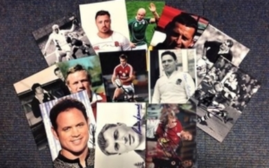 Rugby Union collection ten 6x4 signed photos from players from the British Isles past and present signatures include Kyran...
