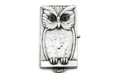 A silver owl case