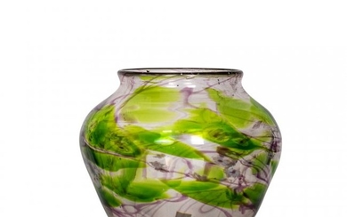 A Tiffany Favrile Paperweight Glass Vase, circa 1904