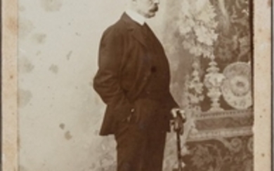 Verga, Giovanni FOTOGRAFIA CON DEDICA AUTOGRAFA, 1900