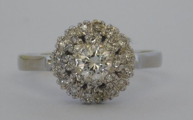 18 kt. White gold - Ring - 0.36 ct Diamond - Diamonds