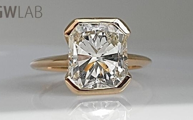18 kt. Yellow gold - Ring - 3.48 ct Diamond - No Reserve VS1