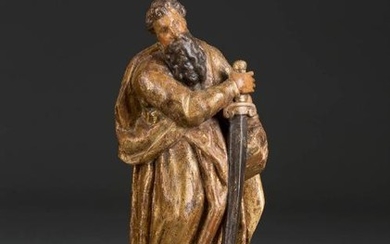APOSTEL PAULUS Frankreich oder Flandern, 17. Jh. Holz