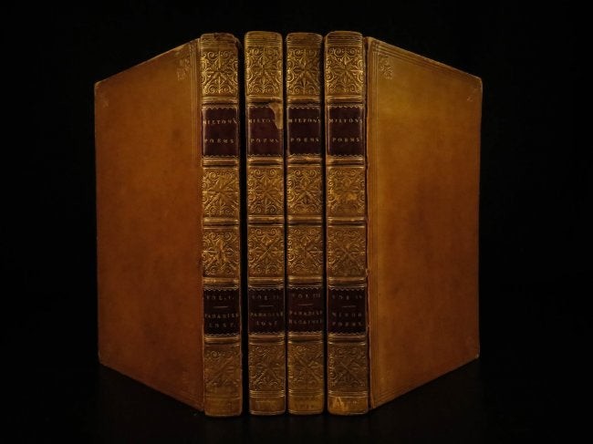 1817 EXQUISITE John Milton Paradise Lost Complete Works